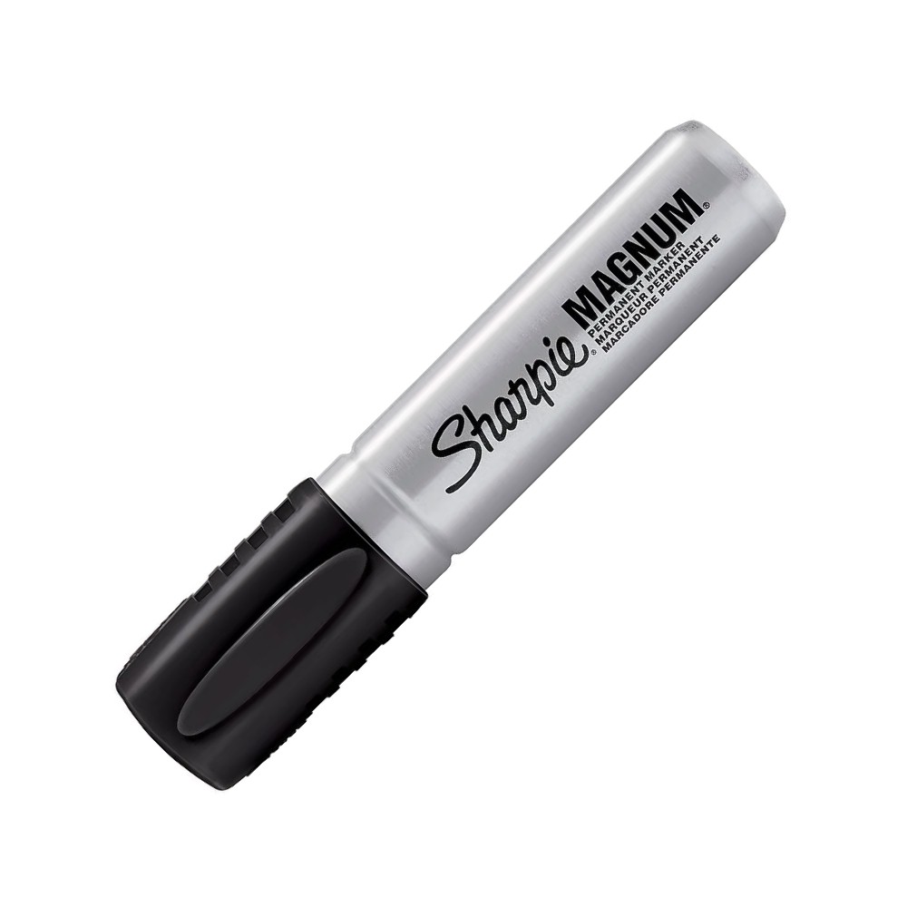 มาร์คเกอร์ Sharpie Magnum XL 44001A Chisel Tip 14.8 mm. หมึกป้องกันพื้นผิวเปียกและน้ำมัน สีดำ