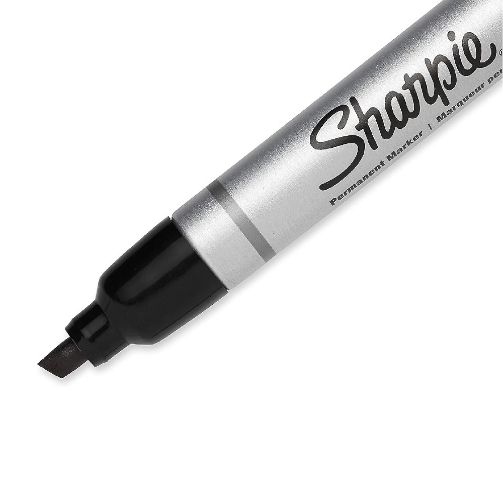 มาร์คเกอร์ Sharpie PRO Metal Barrel 1794224 Chisel Tip 5.0 mm. สีดำ