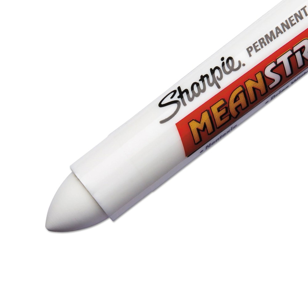 แท่งสีมาร์คกิ้ง Sharpie PRO Mean Streak 85018 Stick tip 15 mm. เหมาะกับพื้นผิวที่ขรุขระ สีขาวสะท้อนแสง