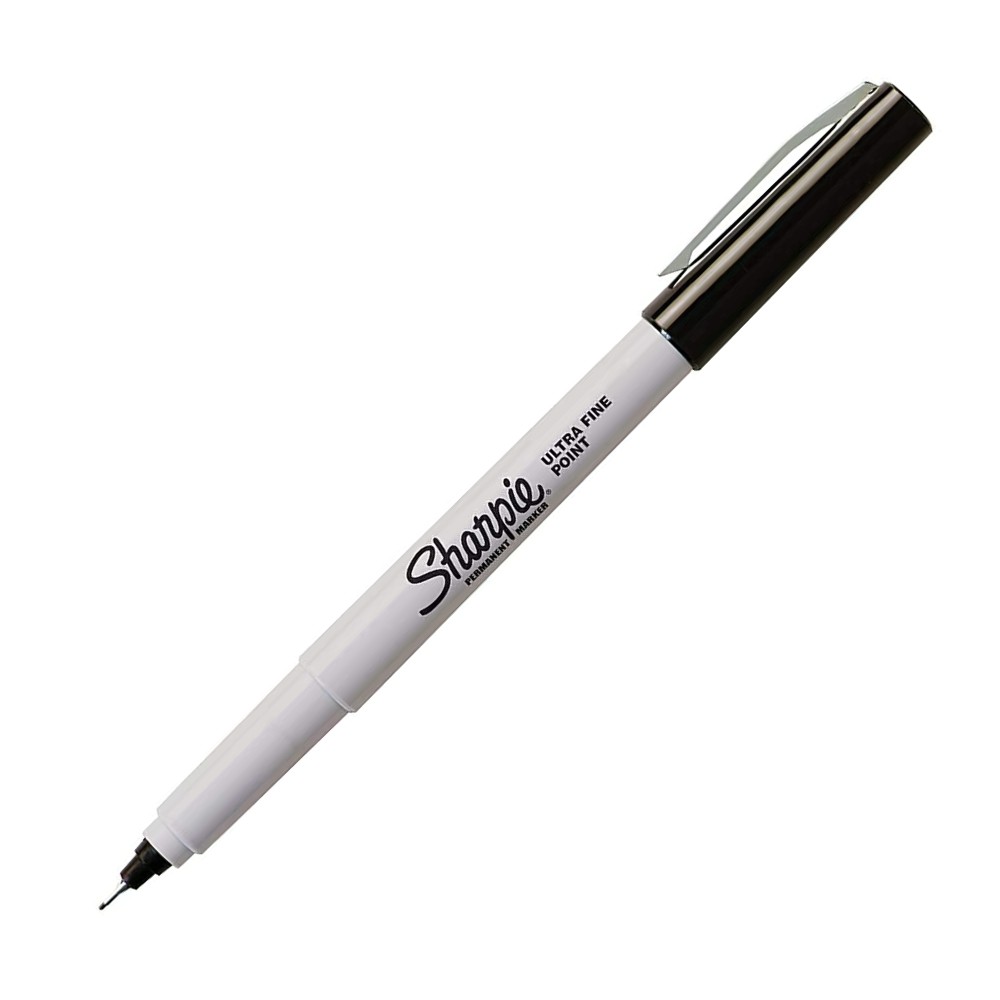มาร์คเกอร์ Sharpie Permanent Markers 37001 Ultra Fine Tip 0.5 mm. สีดำ