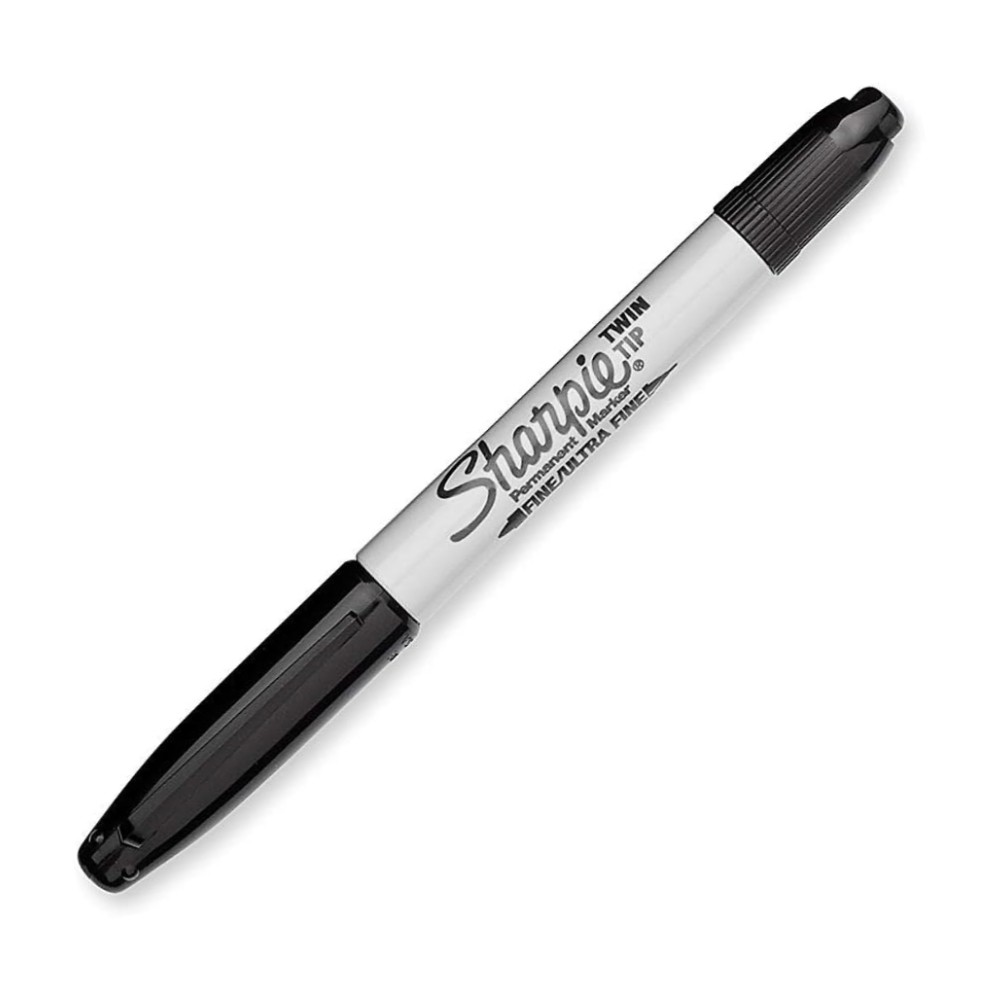 มาร์คเกอร์ Sharpie Permanent Markers 32201 TWIN TIP 0.5-1.0 mm. สีดำ