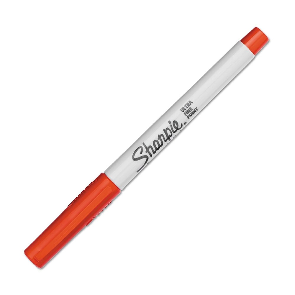 มาร์คเกอร์ Sharpie Permanent Markers 37002 Ultra Fine Tip 0.5 mm. สีแดง