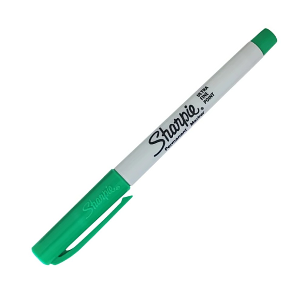มาร์คเกอร์ Sharpie Permanent Markers 37004 Ultra Fine Tip 0.5 mm. สีเขียว