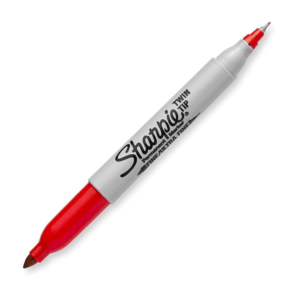 มาร์คเกอร์ Sharpie Permanent Markers 32002 TWIN TIP 0.3-1.0 mm. สีแดง