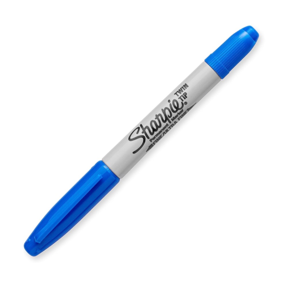 มาร์คเกอร์ Sharpie Permanent Markers 32003 TWIN TIP 0.3-1.0 mm. สีน้ำเงิน