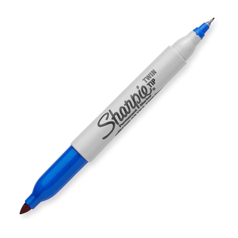 มาร์คเกอร์ Sharpie Permanent Markers 32003 TWIN TIP 0.3-1.0 mm. สีน้ำเงิน