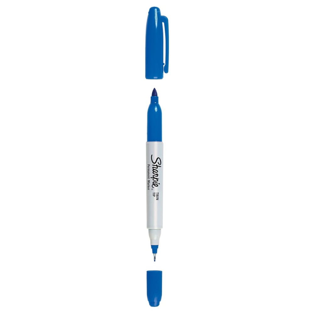 มาร์คเกอร์ Sharpie Permanent Markers 32003 TWIN TIP 0.3-1.0 mm. สีน้ำเงิน