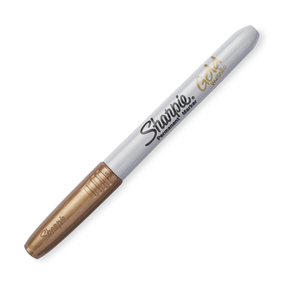 ปากกามาร์คเกอร์สีทอง Sharpie Metallic เขียนติดทนบนพื้นผิวสีเข้ม สำหรับงานตกแต่ง งานอุตสาหกรรม