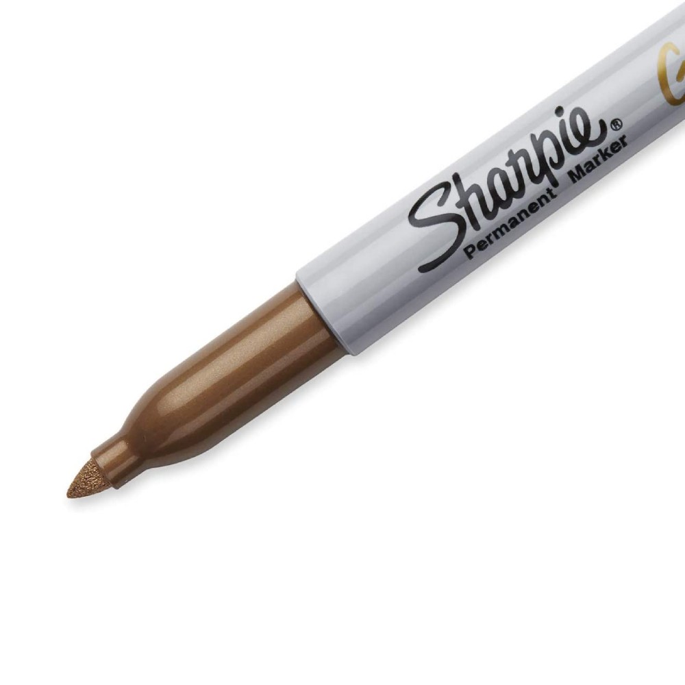 ปากกามาร์คเกอร์สีทอง Sharpie Metallic เขียนติดทนบนพื้นผิวสีเข้ม สำหรับงานตกแต่ง งานอุตสาหกรรม