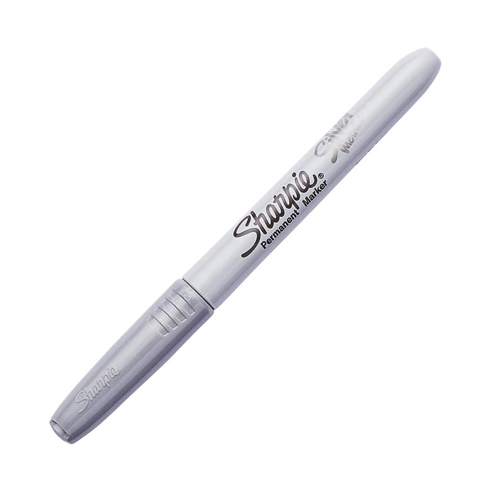 ปากกามาร์คเกอร์สีเงิน Sharpie Metallic เขียนบนพื้นผิวสีเข้มหรือดำได้ชัดเจน ไม่ต้องเขย่า