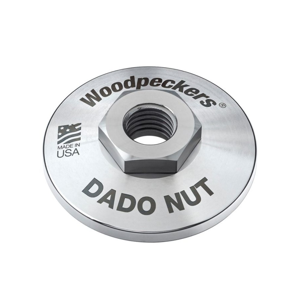 น็อตเพลาใบเลื่อย Dado Woodpeckers DADONUT-SS สำหรับเลื่อยโต๊ะ SawStop