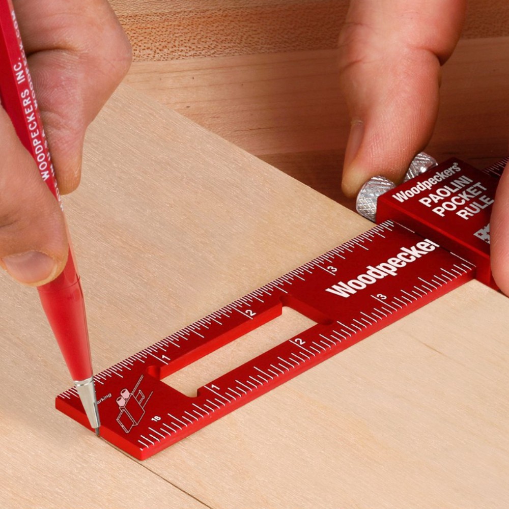 ไม้บรรทัดพกพา Woodpeckers PPR-6150-19 Paolini Pocket Rule ขนาด 150 มม.