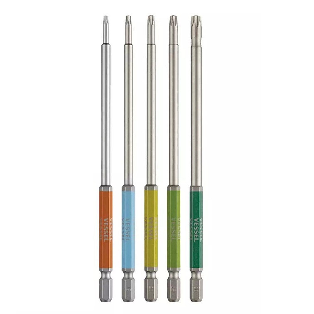 ดอกไขควงลม TORX มีรู ดอกยาว VESSEL GSVT  Torx Bit Long Series