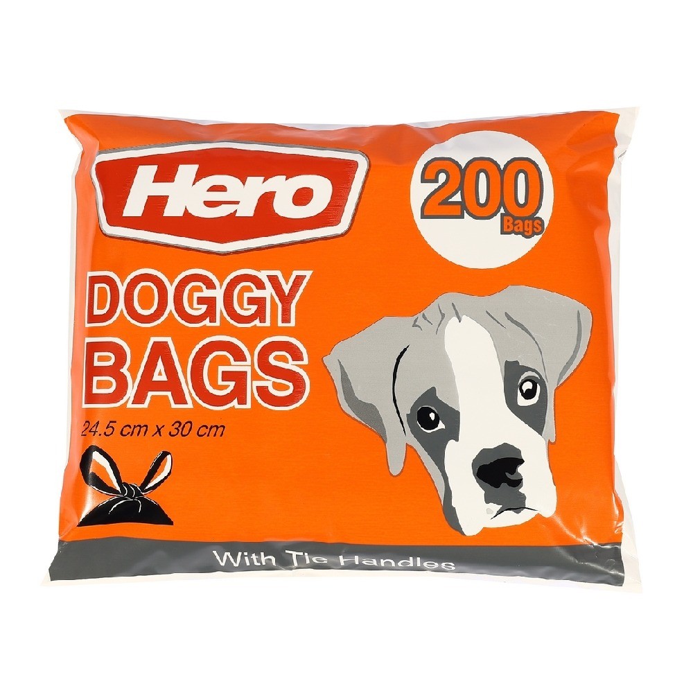 ถุงขยะเก็บมูลสัตว์ HERO รุ่น Z042 0515 ขนาด 24 5×30 CM  200 ใบ 