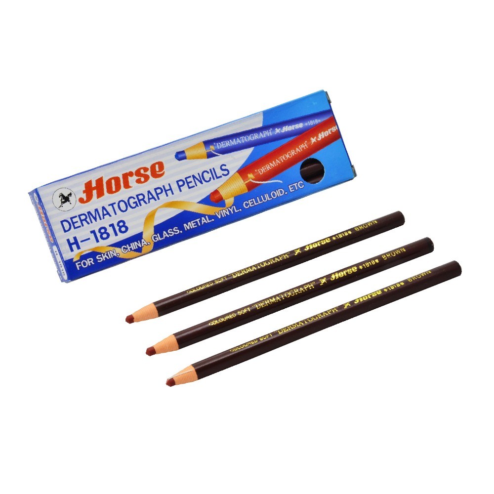 ดินสอเขียนกระจก H 1818 สีน้ำตาล HORSE รุ่น H251 0261