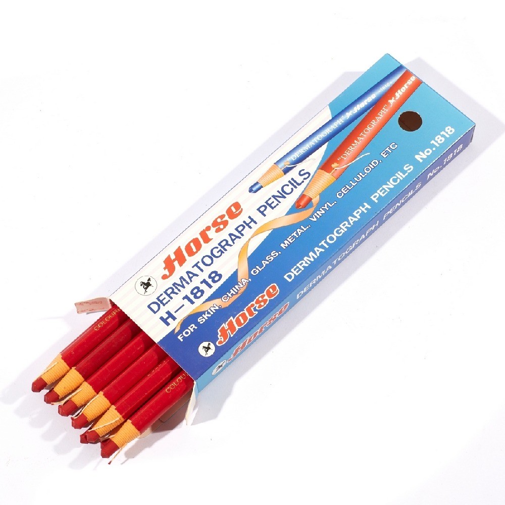 ดินสอเขียนกระจก H 1818 สีแดง HORSE รุ่น H251 0253