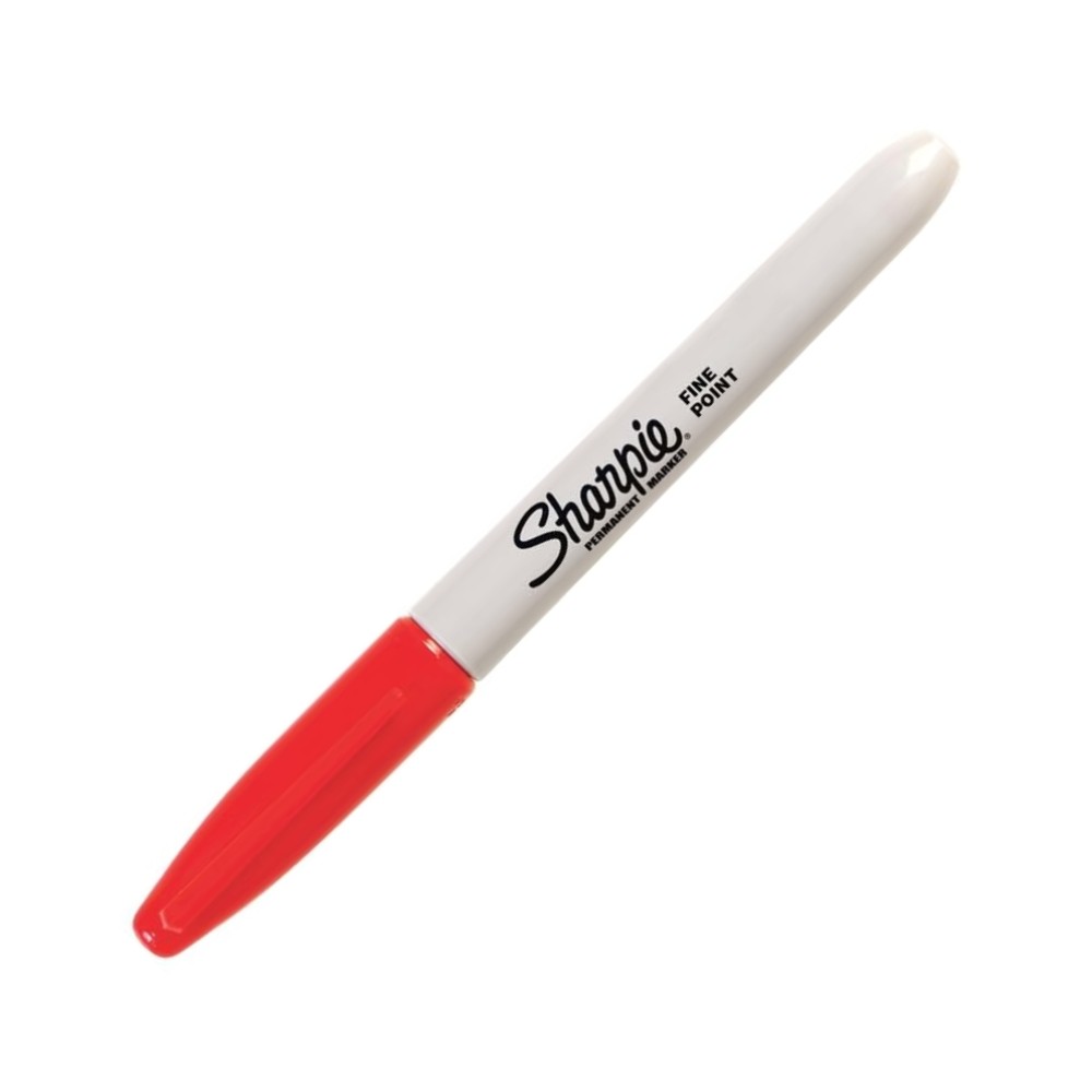 มาร์คเกอร์ Sharpie Permanent Markers 30052 Fine Point 1 0 mm  สีแดง