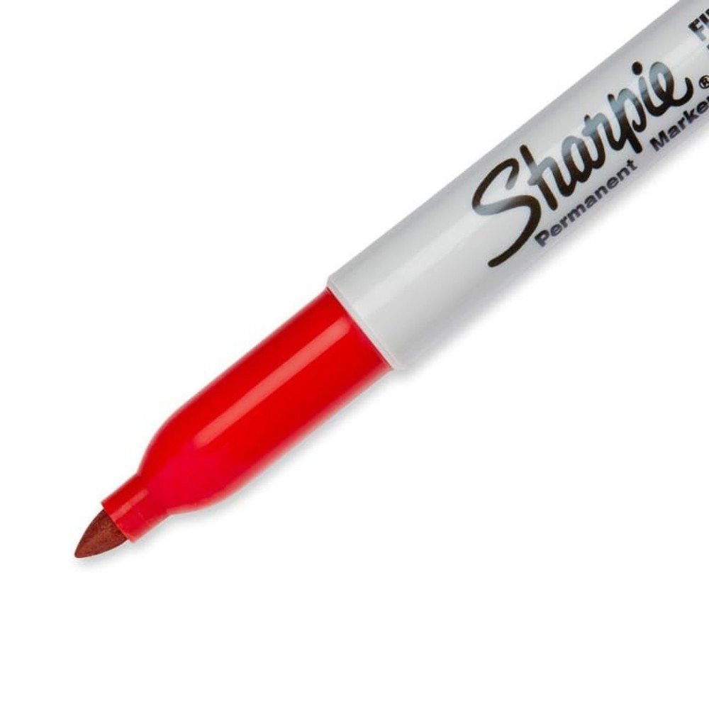 มาร์คเกอร์ Sharpie Permanent Markers 30052 Fine Point 1 0 mm  สีแดง