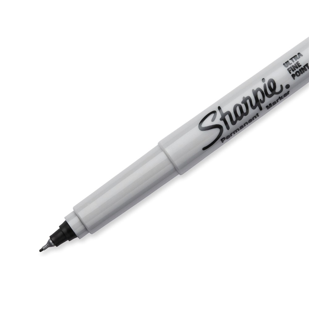 มาร์คเกอร์ Sharpie Permanent Markers 37121 Ultra Fine Tip 0 5 mm  สีดำ