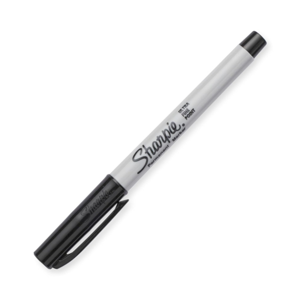มาร์คเกอร์ Sharpie Permanent Markers 37121 Ultra Fine Tip 0 5 mm  สีดำ