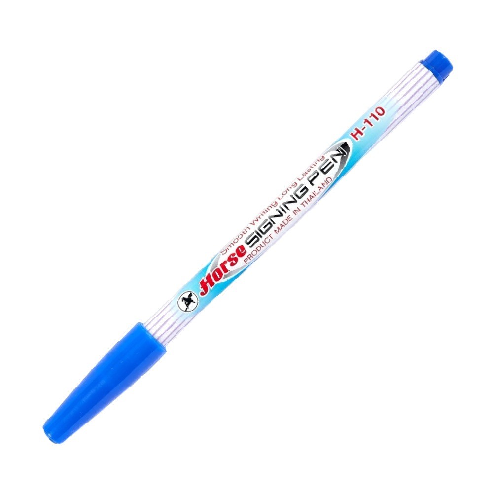 ปากกาเมจิก H 110 หัวแหลม สีน้ำเงิน HORSE รุ่น H251 0035