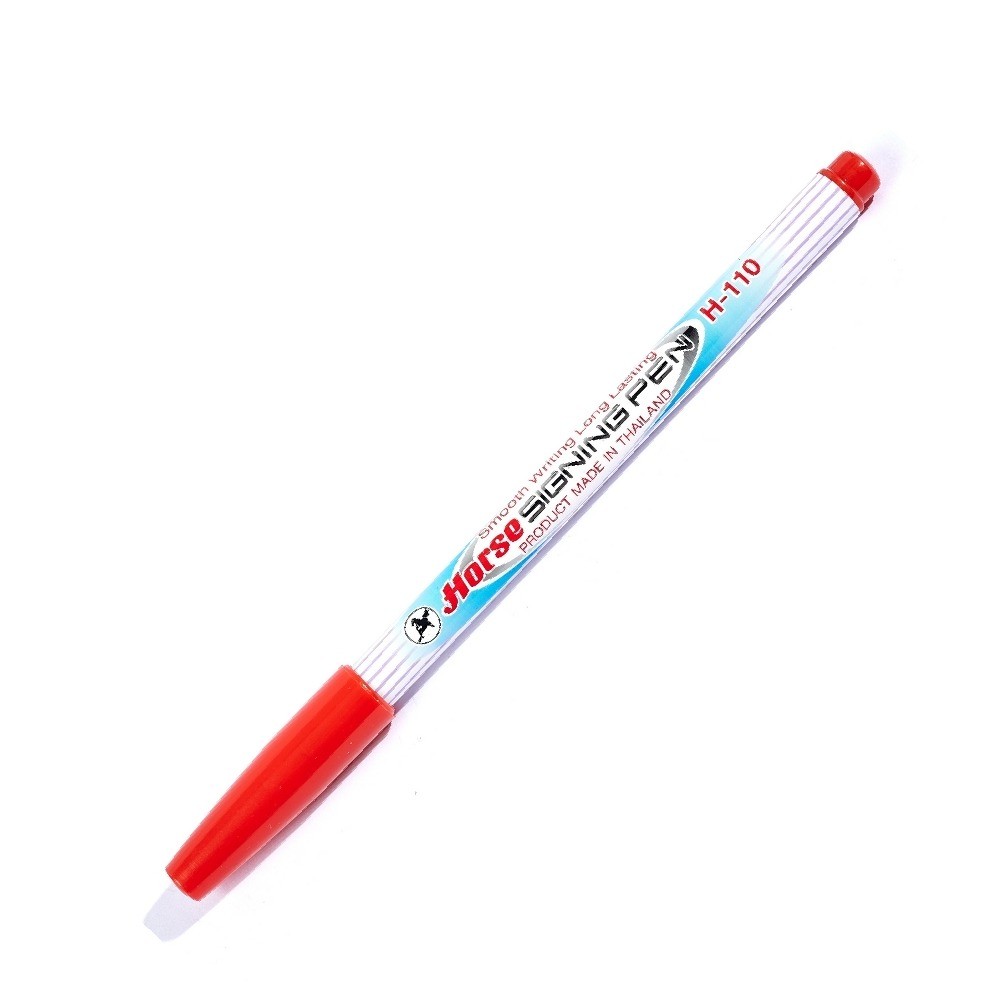 ปากกาเมจิก H 110 หัวแหลม สีแดง HORSE รุ่น H251 0040
