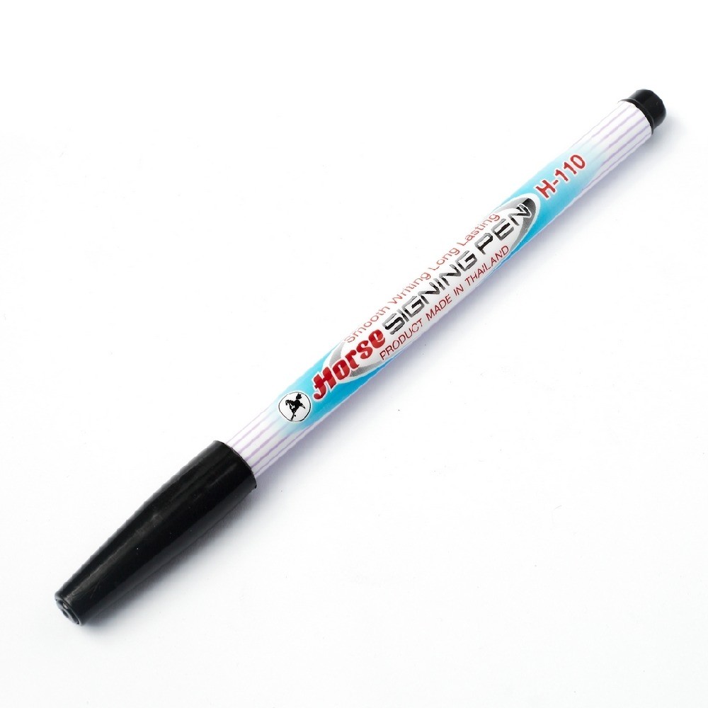 ปากกาเมจิก H 110 หัวแหลม สีดำ HORSE รุ่น H251 0045