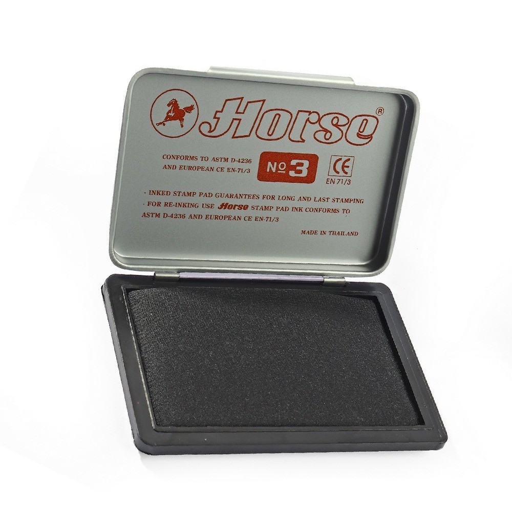 แท่นประทับตรา สีดำ เบอร์ 3 HORSE รุ่น H251 0140