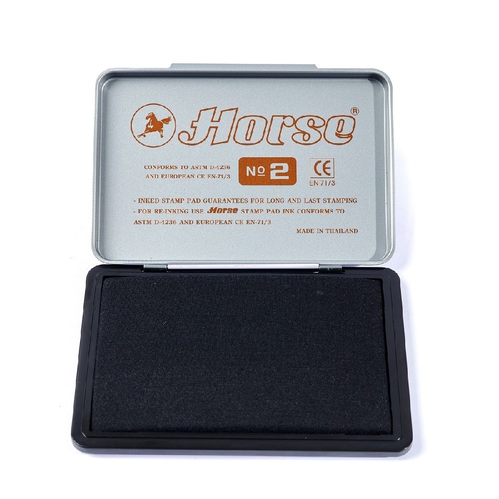 แท่นประทับตรา สีดำ เบอร์ 2 HORSE รุ่น H251 0145