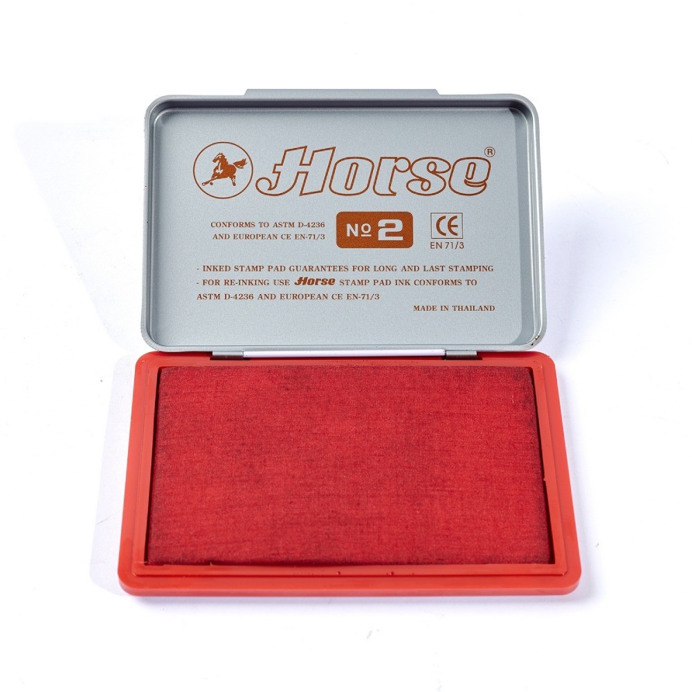 แท่นประทับตรา สีแดง เบอร์ 2 HORSE รุ่น H251 0130