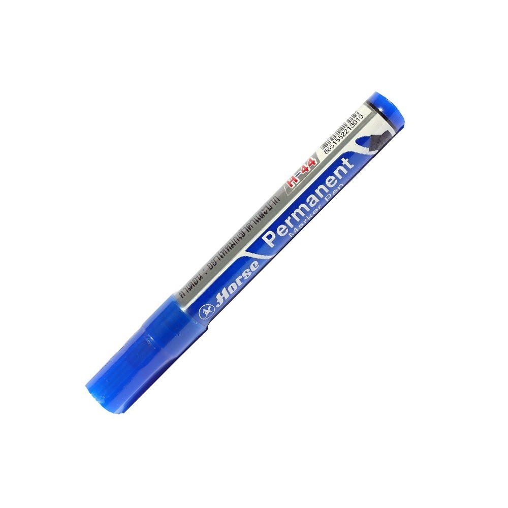 ปากกาเคมี H 44 หัวกลม สีน้ำเงิน HORSE รุ่น H251 0020