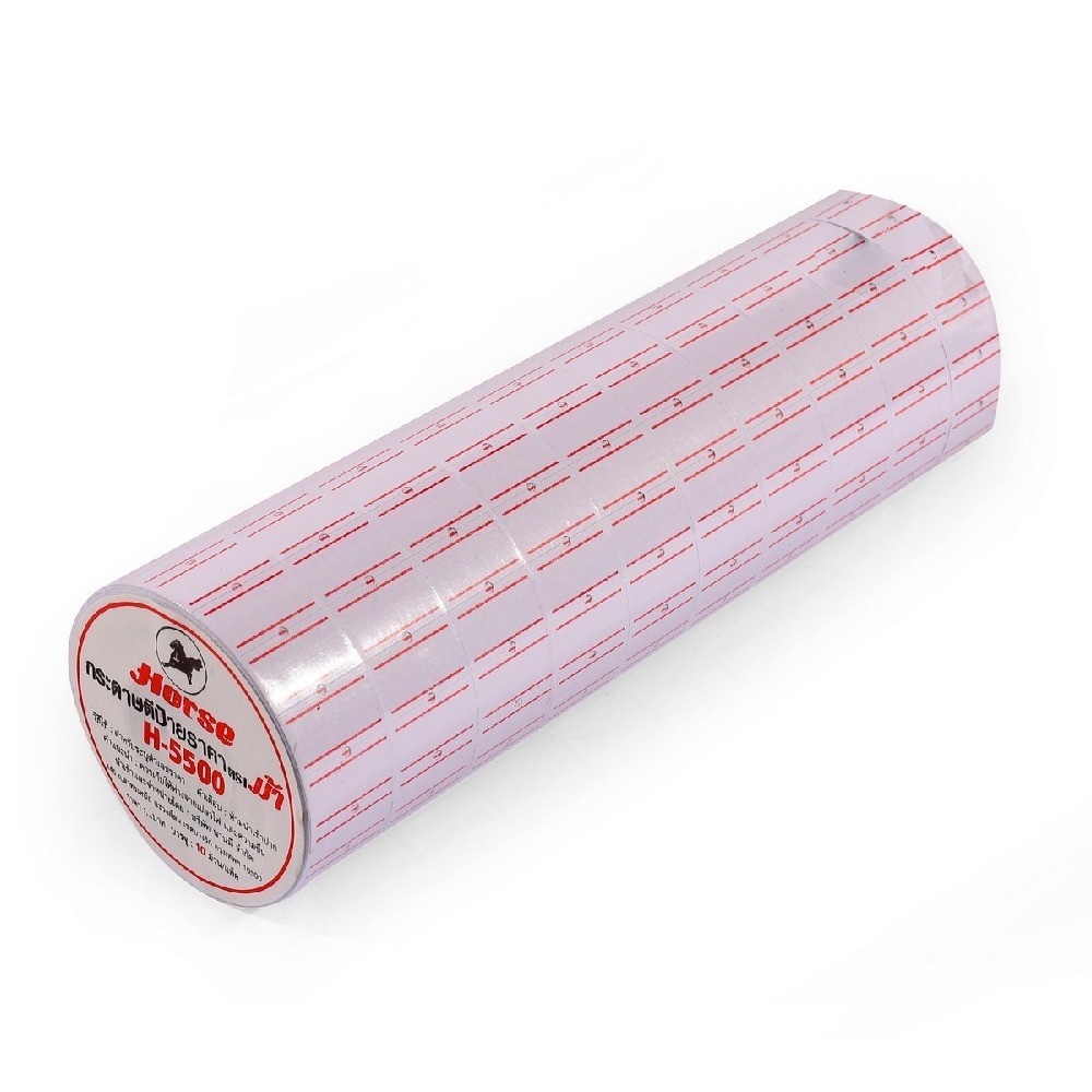 ป้ายราคาชนิดม้วน H 5500 ขนาด 12 × 22 มม  HORSE รุ่น H251 1610