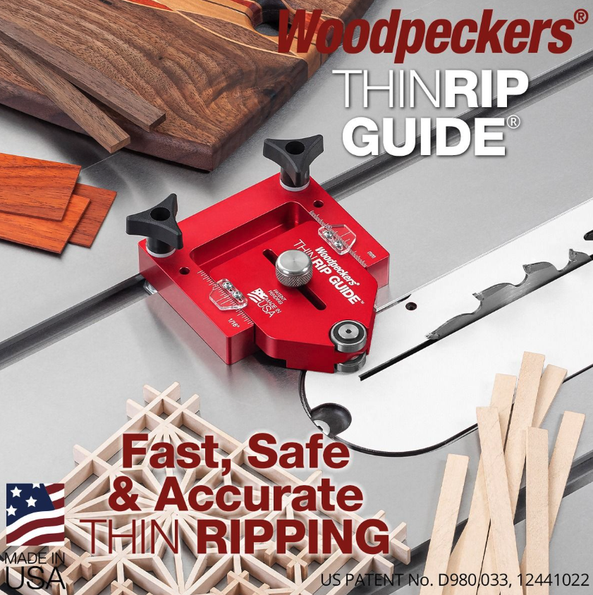 อุปกรณ์ช่วยซอยไม้แผ่นบาง Woodpeckers TRG Thin Rip Guide