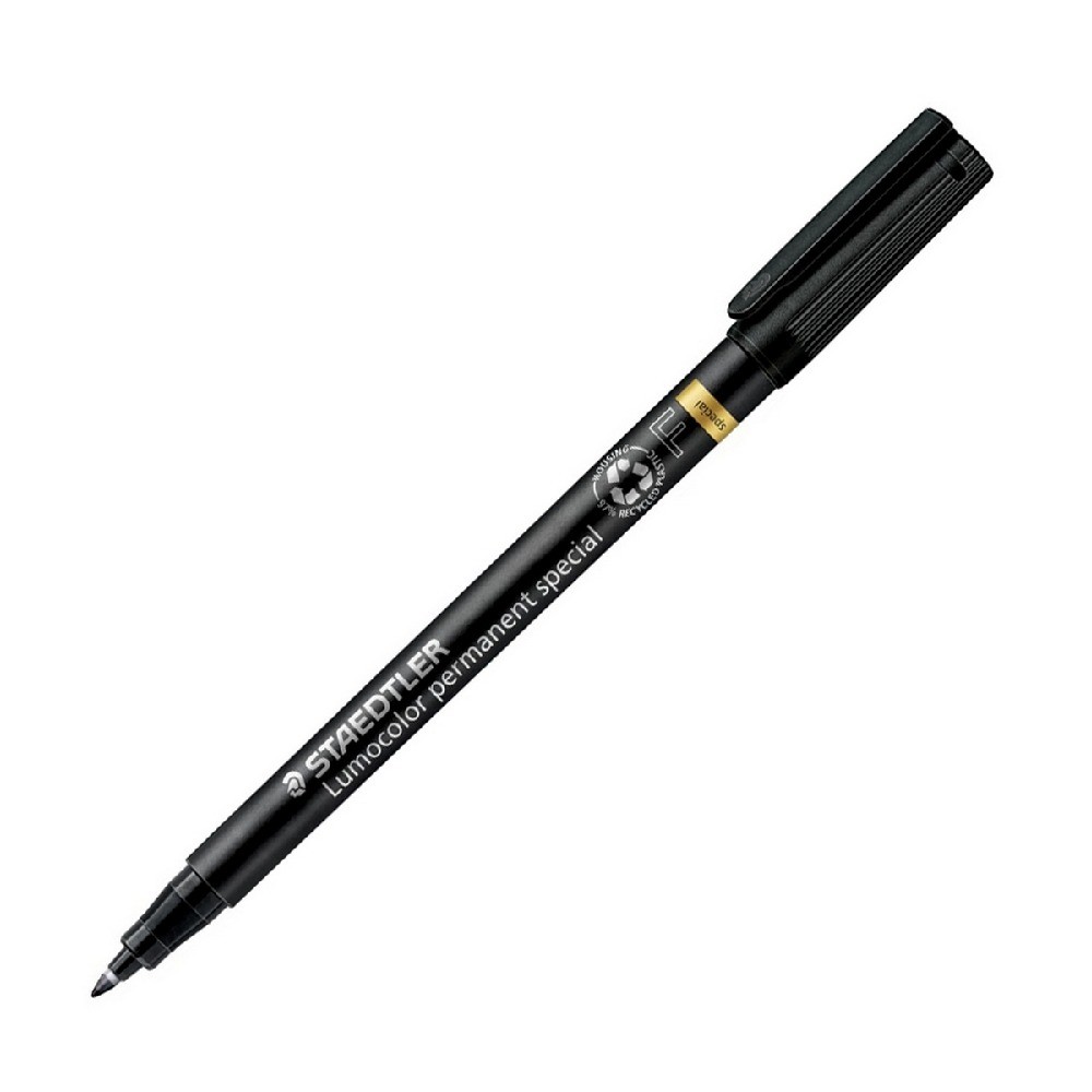ปากกาเขียนแผ่นใส หมึกพิเศษ STAEDTLER รุ่น 319F 9 สีดำ ขนาด 0 6 มม 