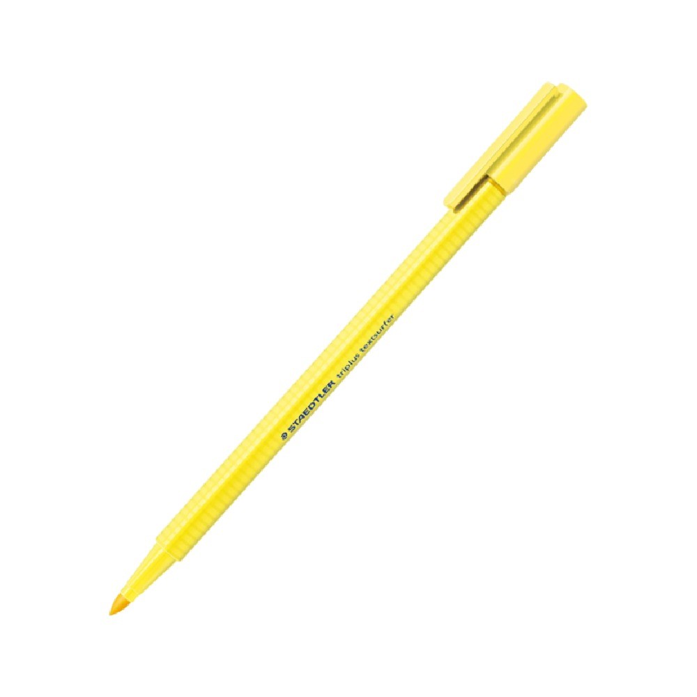 ปากกาเน้นข้อความ ไตรพลัส STAEDTLER รุ่น 362C 100 สีเหลืองอ่อน  10 ชิ้น กล่อง 