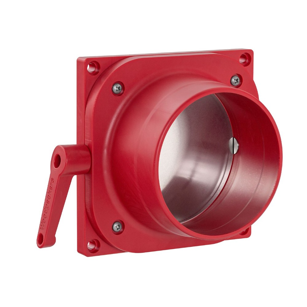 วาล์วเปิด ปิดท่อดูดฝุ่น Woodpeckers FTBG IL FullThrottle Blast Gate ขนาด 4 นิ้ว แบบ Inline