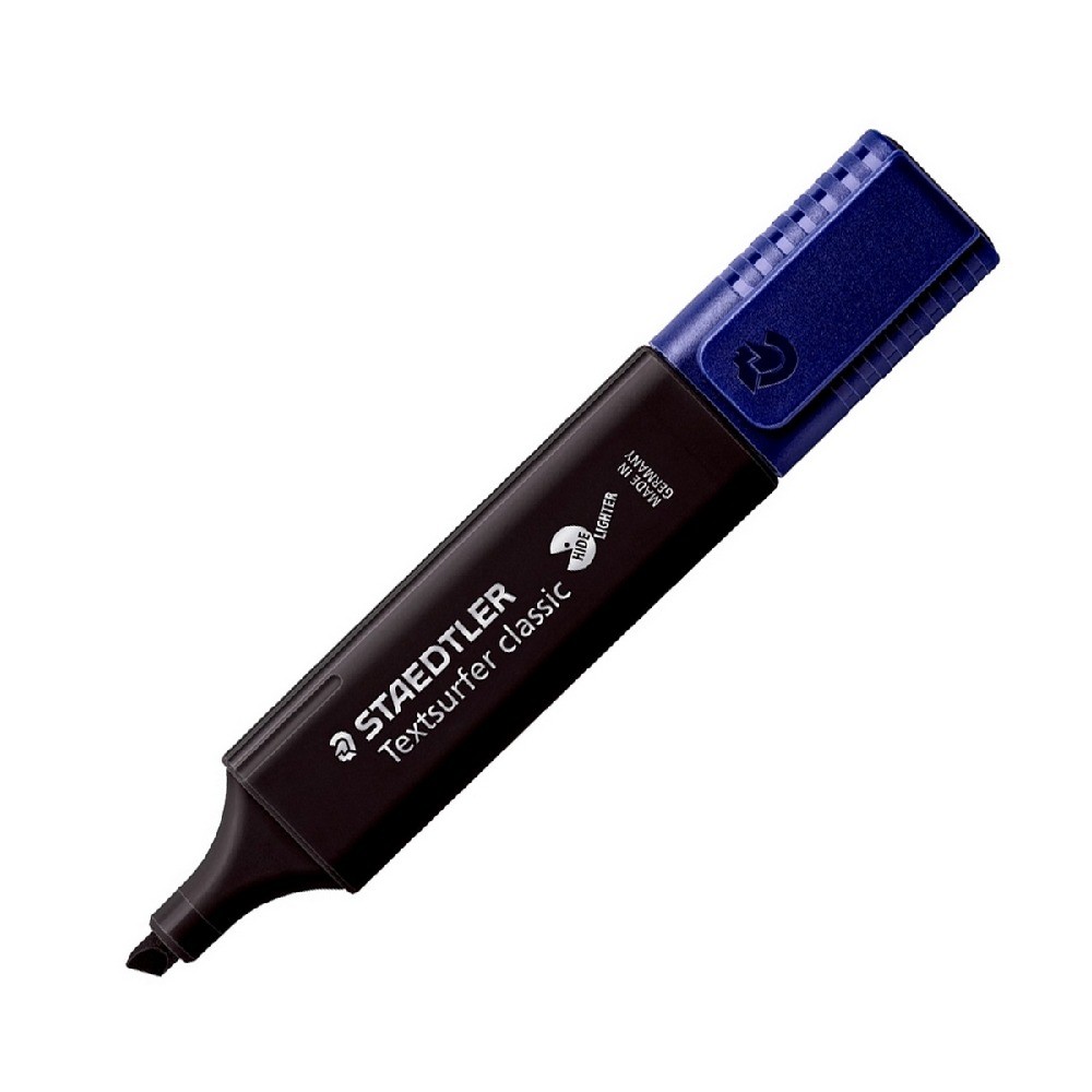 ปากกาเน้นข้อความ STAEDTLER รุ่น 364 C 9 สีดำ  บรรจุ 10 ชิ้น กล่อง 