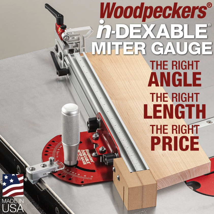 รั้วตัดองศา ระบบเมตริก Woodpeckers IMG M Miter Gauge