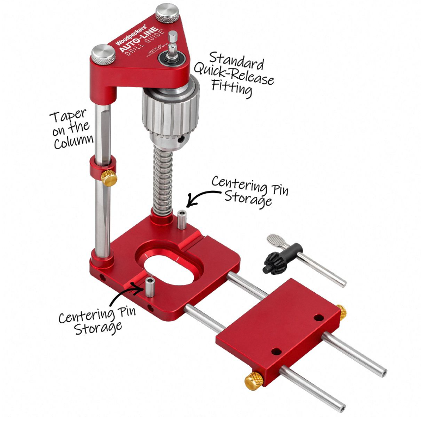 จิ๊กประคองเจาะ Woodpeckers ALDG 21 Auto Line Drill Guide