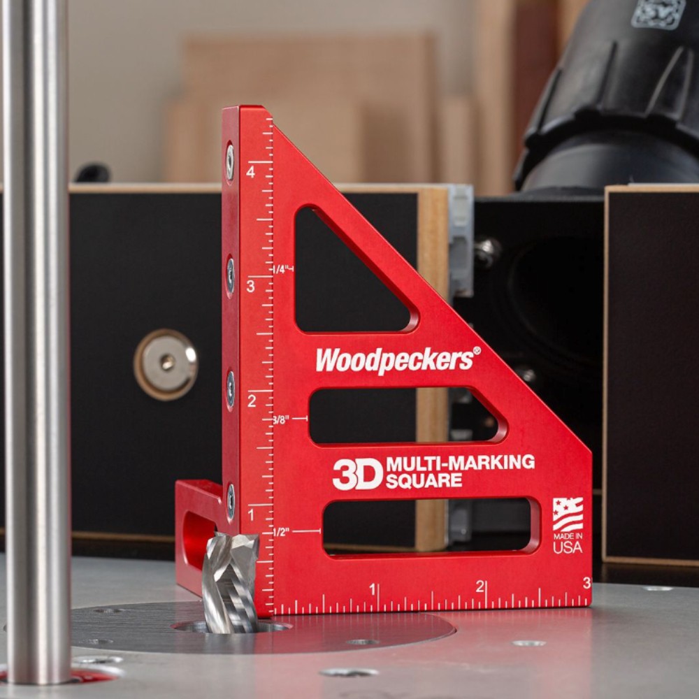 ฉากมาร์คไม้ 3 มิติ เมตริก Woodpeckers 3D MMS M Multi Marking Square