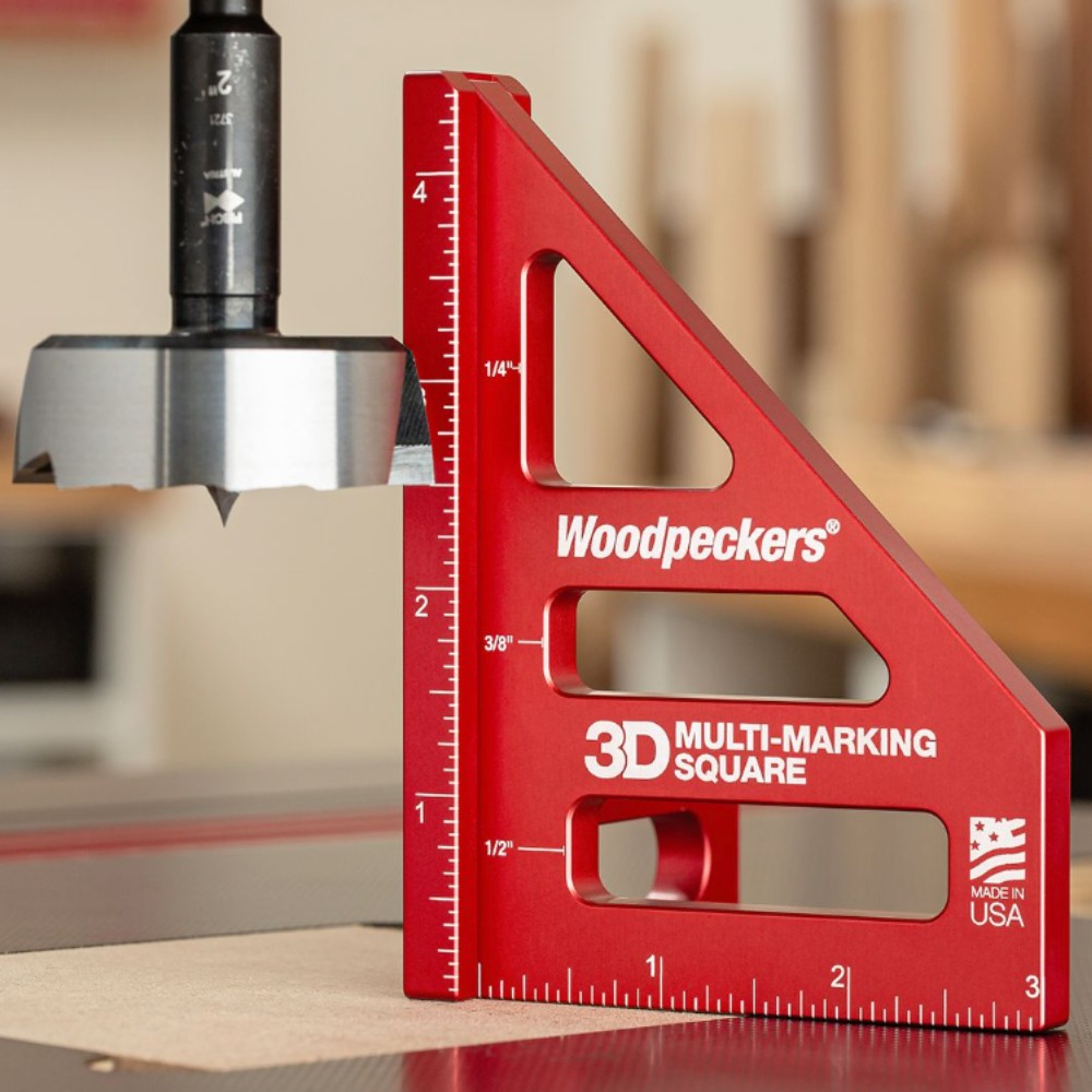 ฉากมาร์คไม้ 3 มิติ เมตริก Woodpeckers 3D MMS M Multi Marking Square