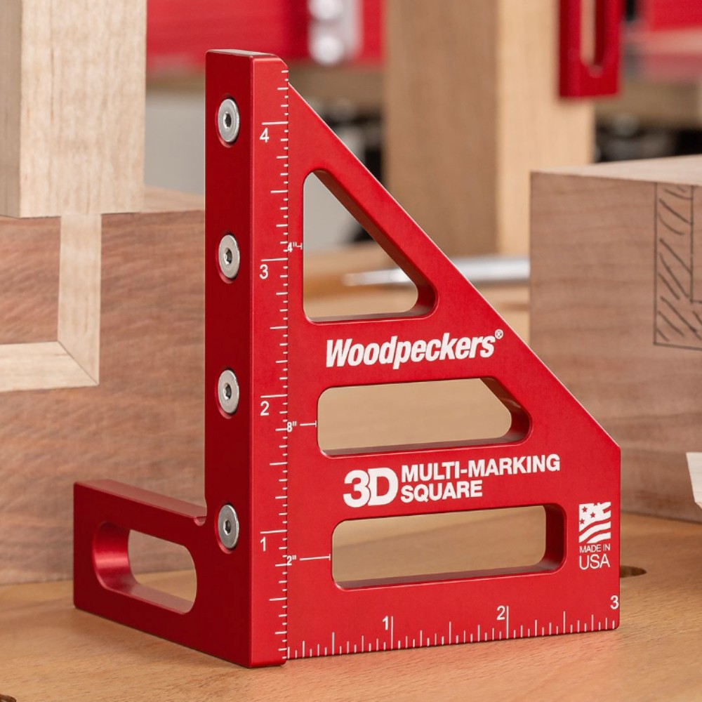 ฉากมาร์คไม้ 3 มิติ เมตริก Woodpeckers 3D MMS M Multi Marking Square