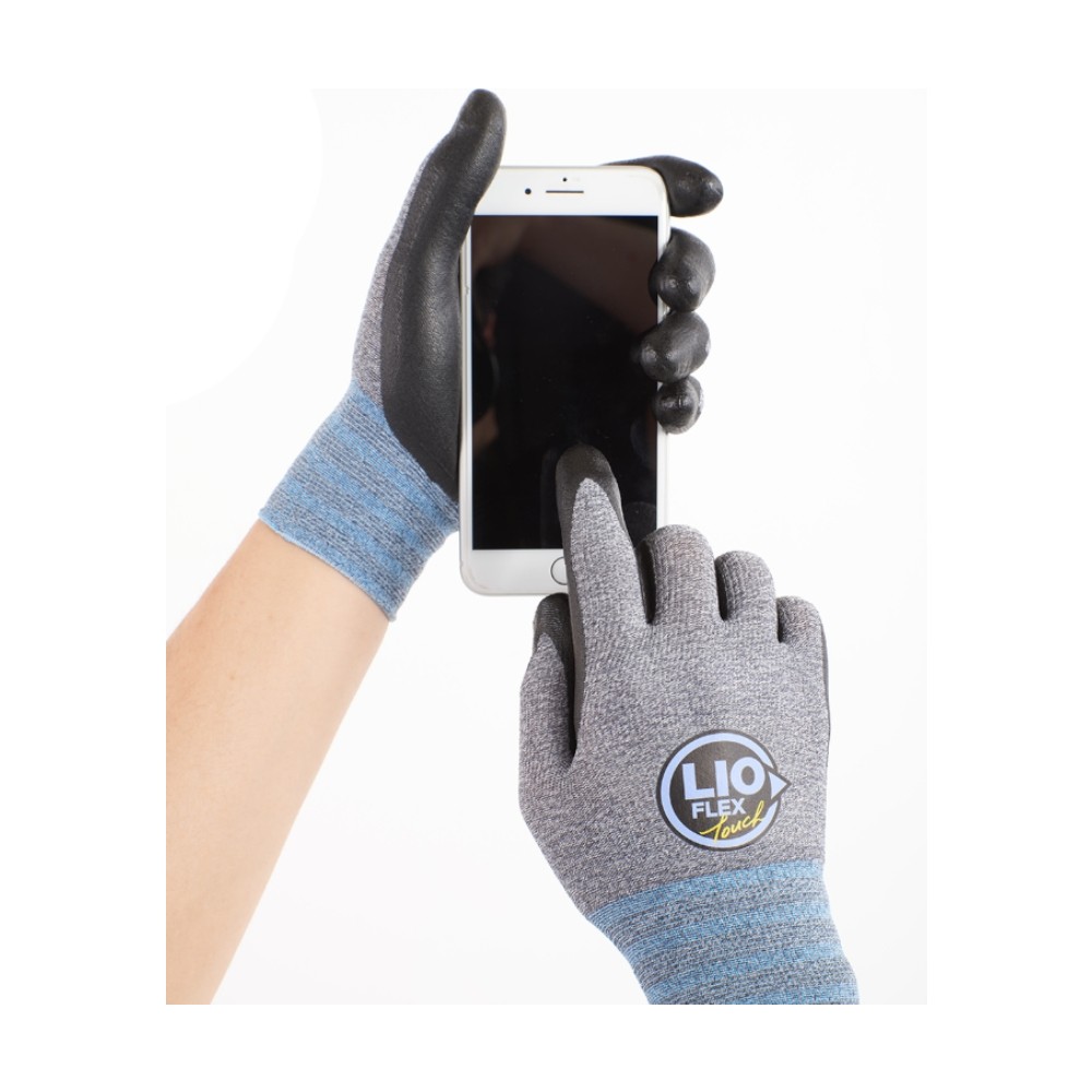 ถุงมือเซฟตี้ LIO FLEX TOUCH L181 0109 ทัชสกรีน ไซส์ L