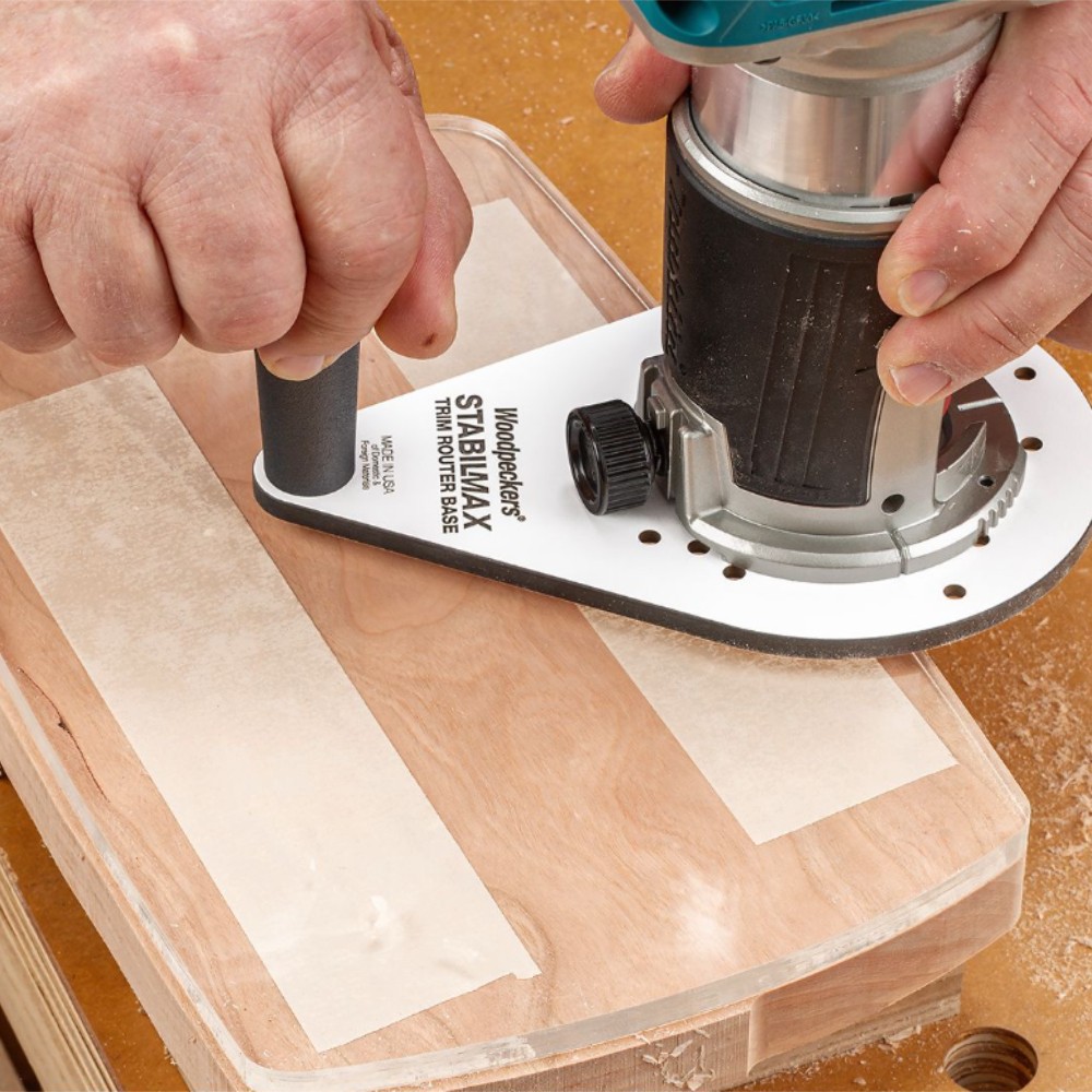 ฐานทริมเมอร์เยื้องศูนย์ Woodpeckers SMTROB M 23 StabiMax Trim Router Offset Base