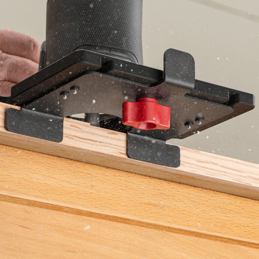 ฐานเสริมงานกัดเรียบ Woodpeckers WPFTB Woodpeckers Flush Trim Base