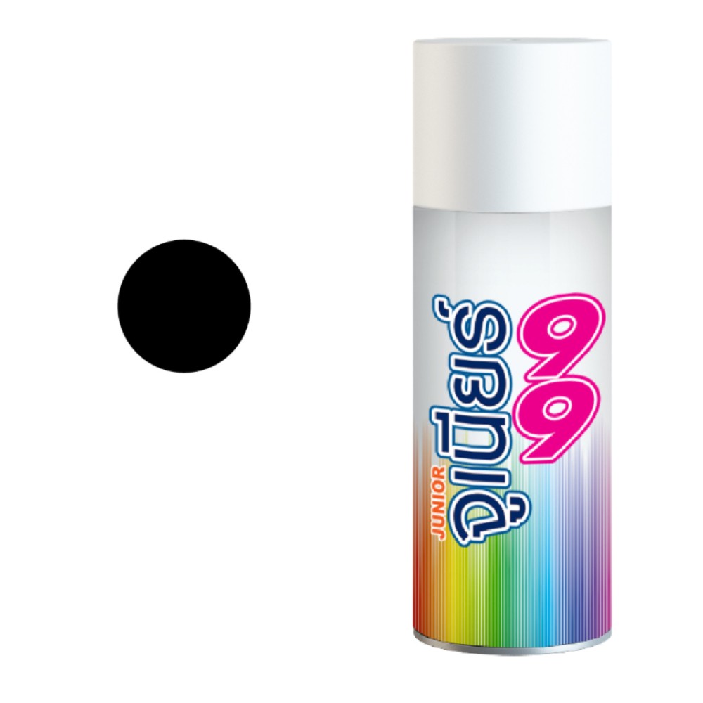 สีสเปรย์ Nippon Paint Junior 99 J210 สีดำ