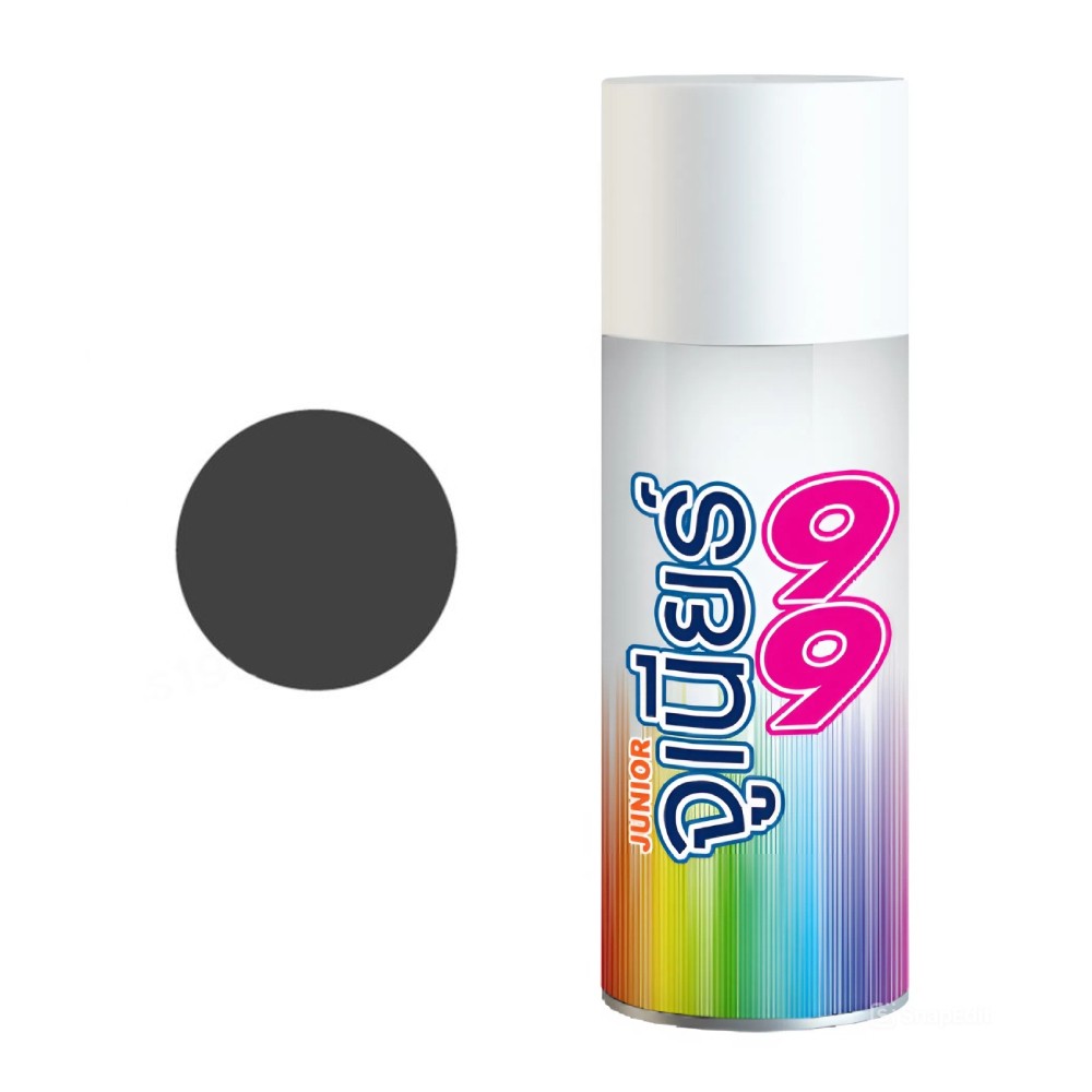สีสเปรย์ Nippon Paint Junior 99 J905 สีเทาเข้มด้าน