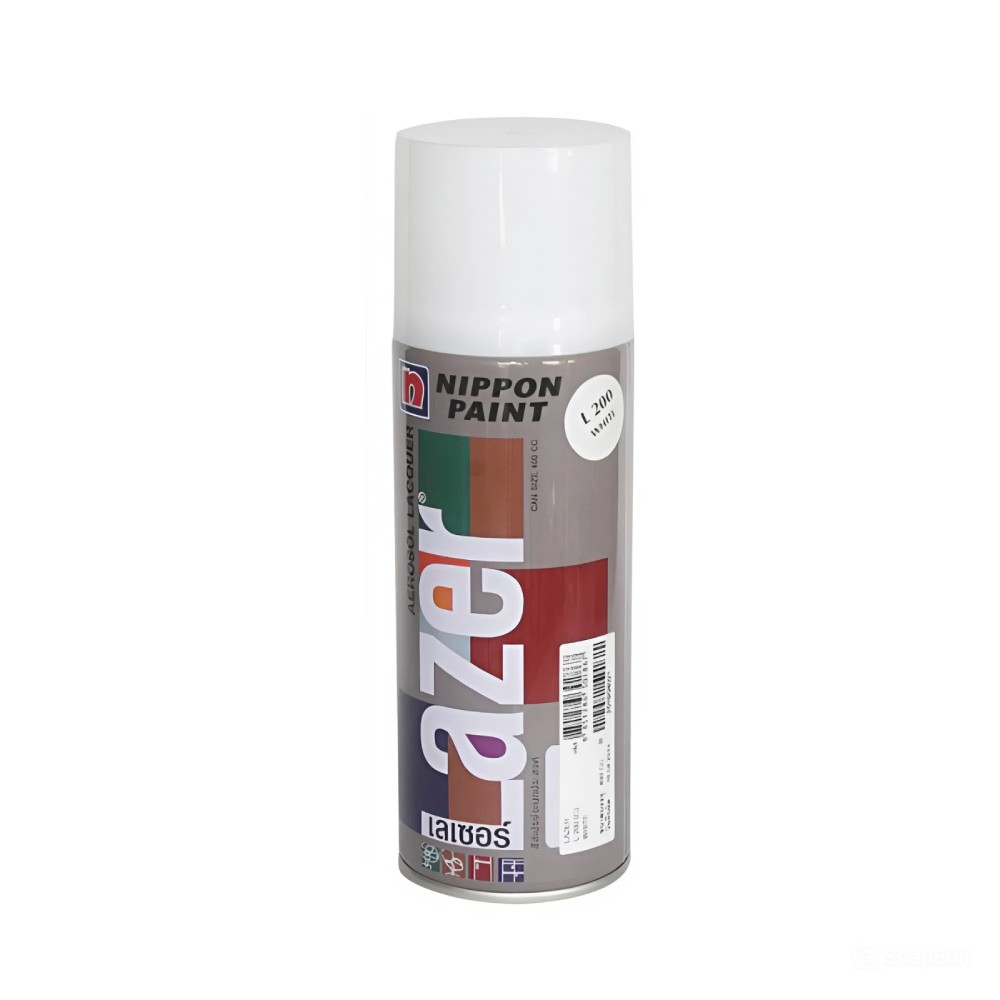 สีสเปรย์ Nippon Paint Lazer L200 สีขาว