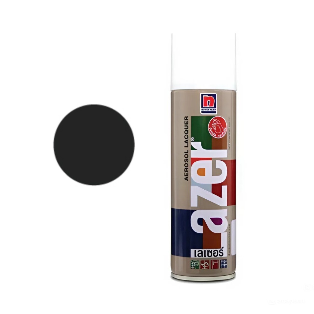 สีสเปรย์ Nippon Paint Lazer L210 สีดำ