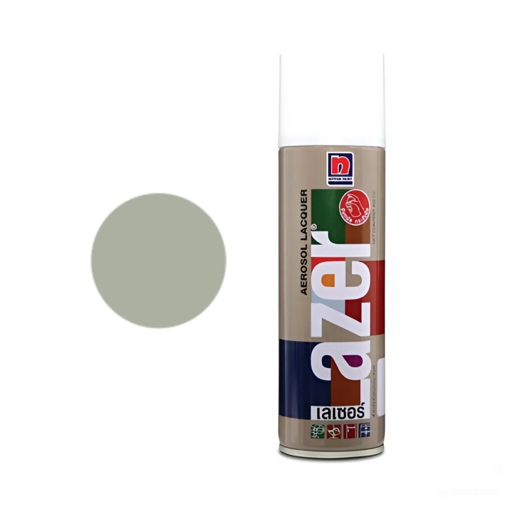 สีสเปรย์ Nippon Paint Lazer L215 สีเทาสด